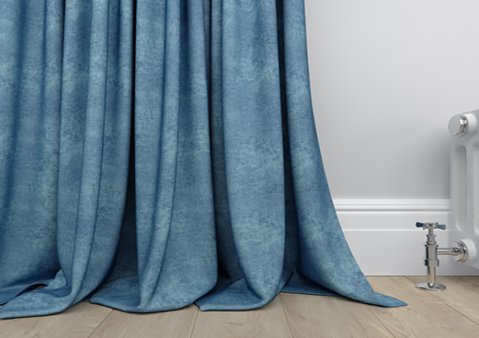 Florence Faux Suede, Prussian Blue - Made to Measure Curtains - Image 6
